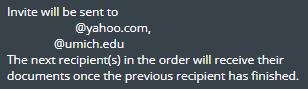 Send Invites to First Recipients dialog box